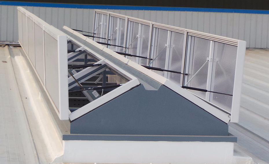 三角型電動采光排煙天窗